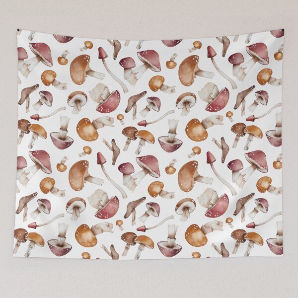 Item preview, watercolor mushrooms designed and sold by GinColorist.