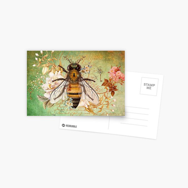 Honey Bee True Postcard