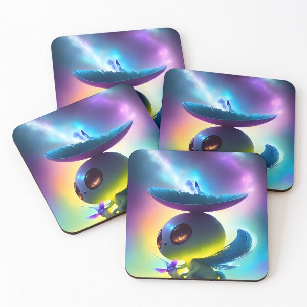 Item preview, Cosmic Cuteness: Adorable Aliens in a Colorful Galaxy designed and sold by EssonDigital.