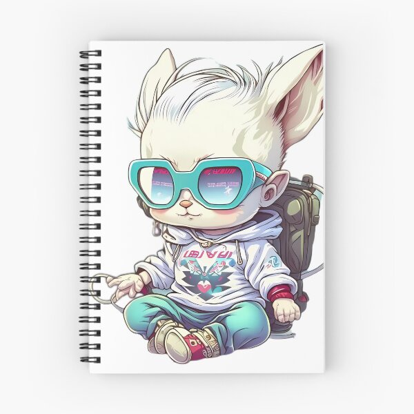 Item preview, Kawaii rabbit with sunglasses designed and sold by TheKiziox.