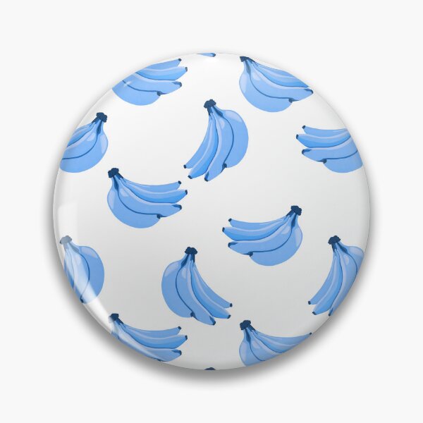 Artikelvorschau, Bananas pattern blue- white background entworfen und verkauft von Studio Lydia  Lovely.
