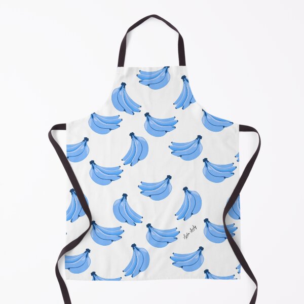 Artikelvorschau, Bananas pattern blue- white background entworfen und verkauft von Studio Lydia  Lovely.