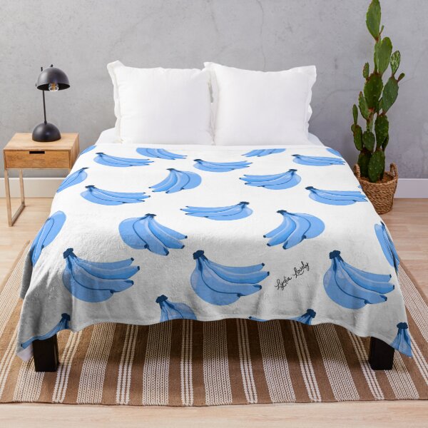 Item preview, Bananas pattern blue- white background designed and sold by Studio Lydia  Lovely.