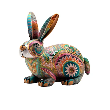 Artwork thumbnail, Alebrije Rabbit by GrumpyFella