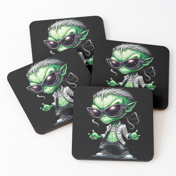 Item preview, Cool Relaxed Green Alien designed and sold by Piotrek0001.
