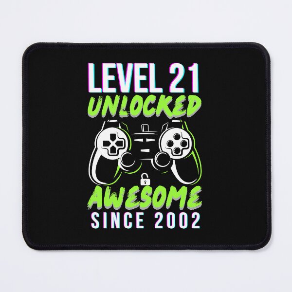 Item preview, 21 Year Old Boy Level 21 Unlocked Awesome 2002 Birthday designed and sold by M&D ⭐⭐⭐⭐⭐.