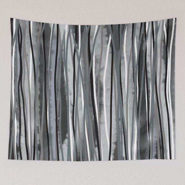 Item preview, Line Art Ash Grey Abstract designed and sold by cravinartist.