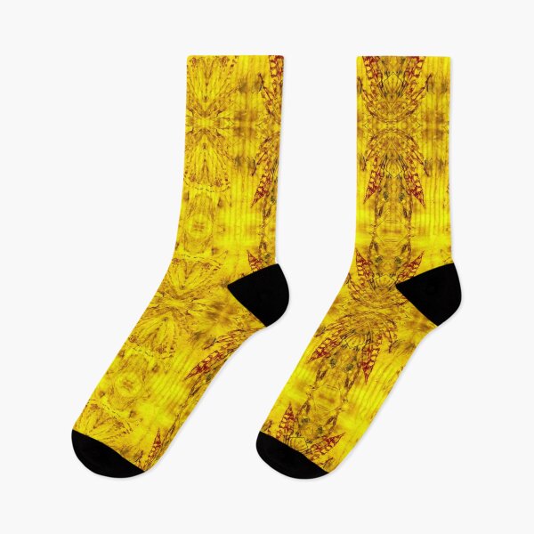 Item preview, Jerusalem Artichoke Eco Print Pattern Yellow Rusty Brown designed and sold by SpiritGifts.