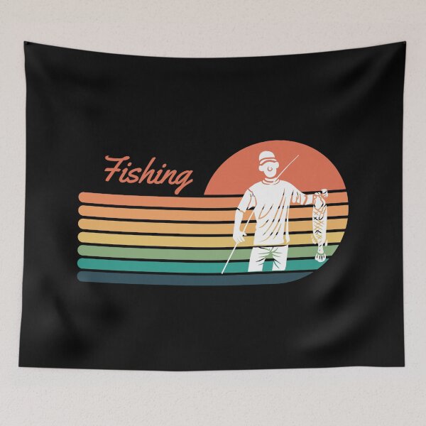 Item preview, Fishing Retro Sunset 1 designed and sold by AlpacaSmokes.