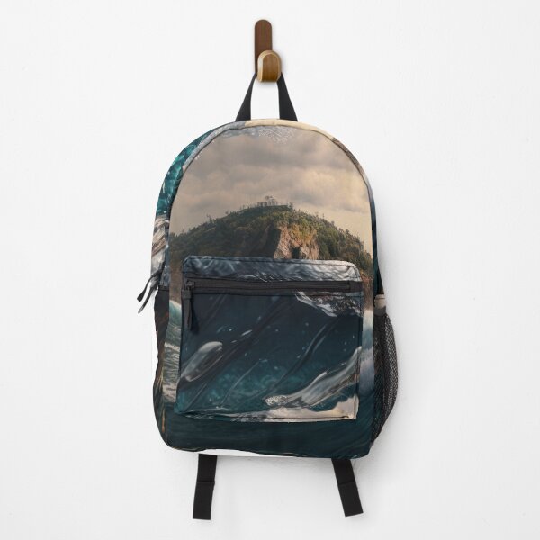 Item preview, Angry Waves Embrace The Pristine Island designed and sold by Crystal Heaven.