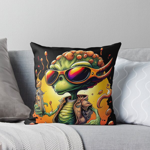 Item preview, Cool Relaxed Green Alien designed and sold by Piotrek0001.