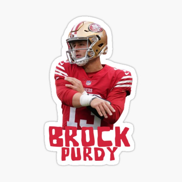 Brock Purdy San Francisco 49ers Glossy Sticker Vinyl Laminate, Self  Adhesive