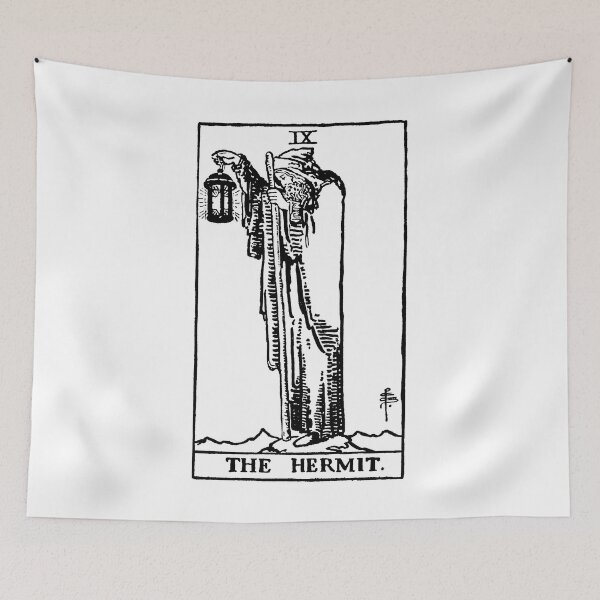 Item preview, The Hermit Tarot in black designed and sold by winterwinter.