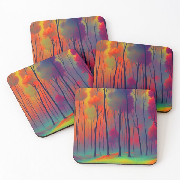 Item preview, Evening colorful forest designed and sold by brandway.