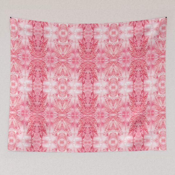 Item preview, Jerusalem Artichoke Eco Print Pattern Pink White designed and sold by SpiritGifts.