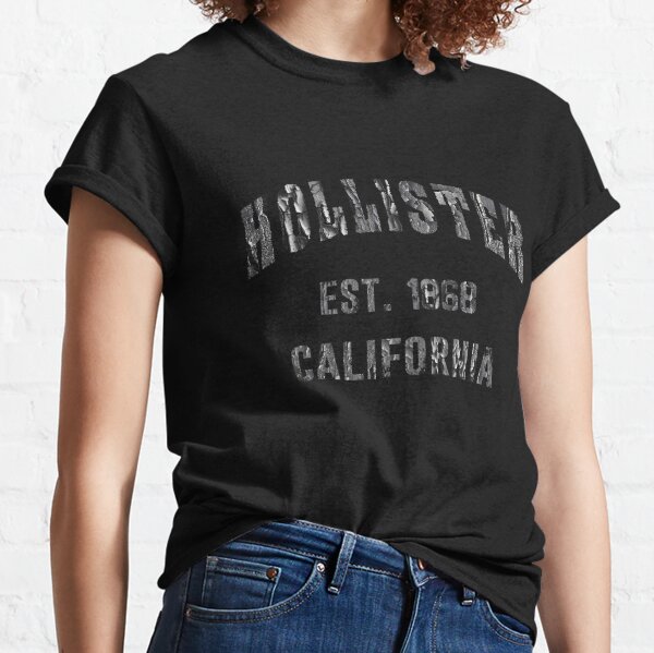 Hollister California 1868 Varsity College' Unisex Baseball T-Shirt