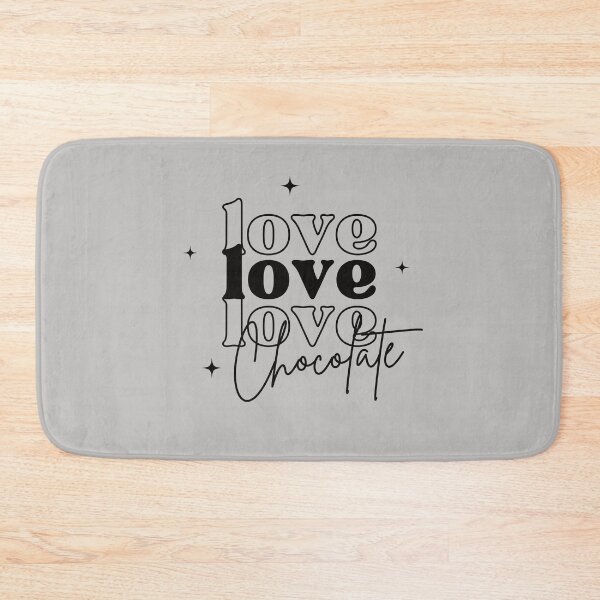 Item preview, Love, Love, Love Chocolate | Sweet and Playful Text-Based Design (Black) designed and sold by Strad Digital ART.