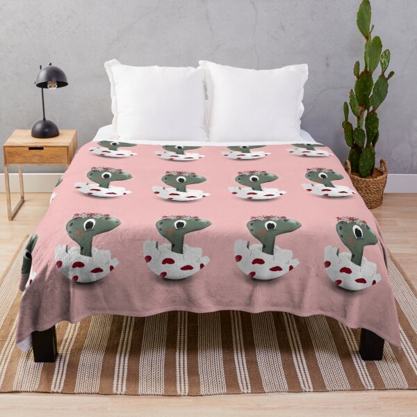 Funny baby turtle Throw Blanket