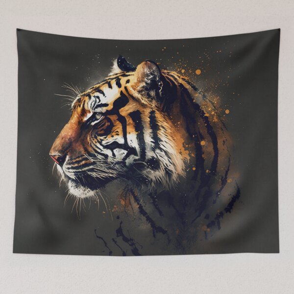 Item preview, A close up of a tiger's face designed and sold by Warehouse46.