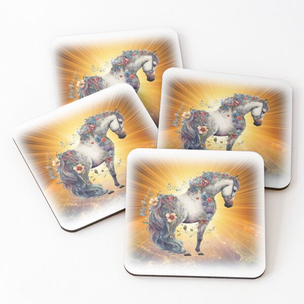 Item preview, Beautiful Flowered Horse designed and sold by ORTHODX.