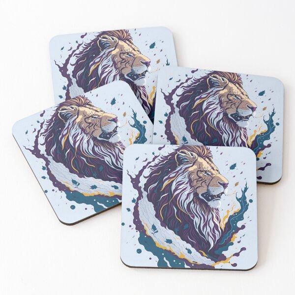 Item preview, Splash multicolored art a lion head. designed and sold by IuriiVlasenko.