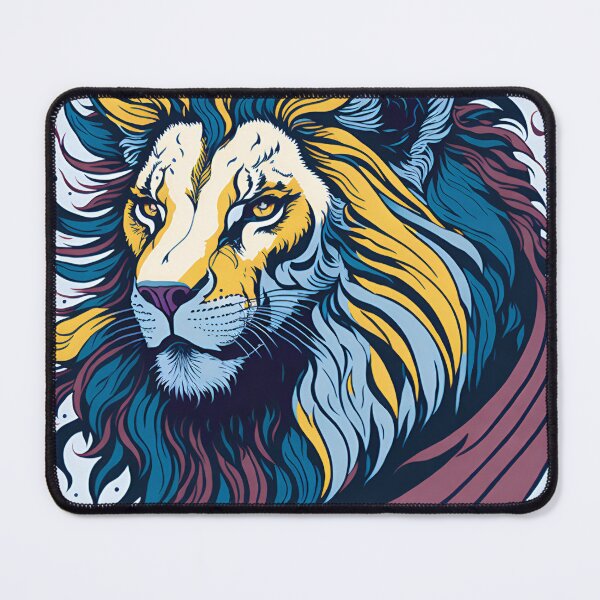 Artikelvorschau, Splash multicolored art a lion head. entworfen und verkauft von IuriiVlasenko.