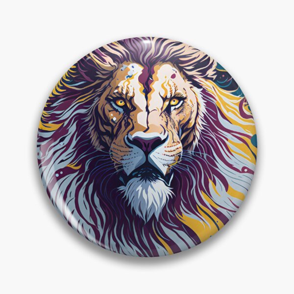 Artikelvorschau, Splash multicolored art a lion head. entworfen und verkauft von IuriiVlasenko.