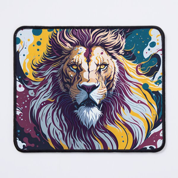 Artikelvorschau, Splash multicolored art a lion head. entworfen und verkauft von IuriiVlasenko.
