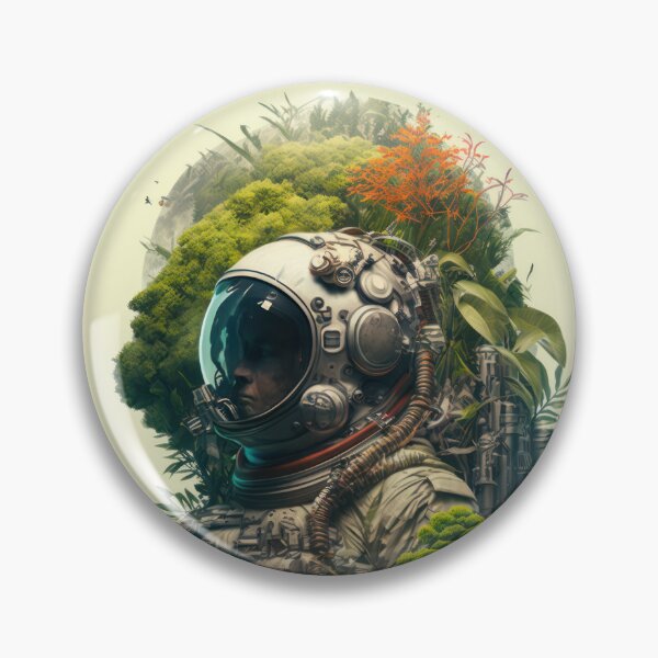 Item preview, Astronaut Made From Plants Of A Lost Island designed and sold by Crystal Heaven.