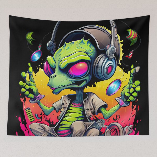Item preview, Cool Relaxed Green Alien designed and sold by Piotrek0001.