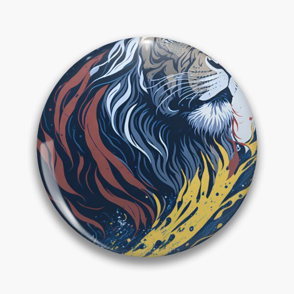 Artikelvorschau, Splash multicolored art a lion head. entworfen und verkauft von IuriiVlasenko.
