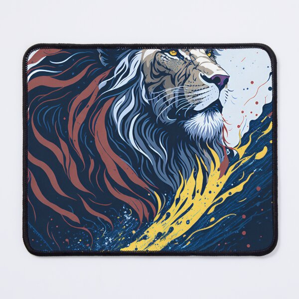 Artikelvorschau, Splash multicolored art a lion head. entworfen und verkauft von IuriiVlasenko.