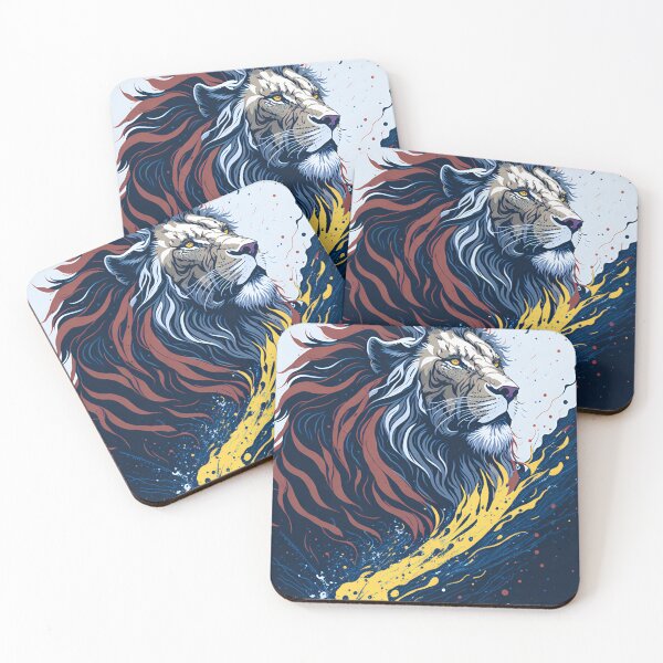 Item preview, Splash multicolored art a lion head. designed and sold by IuriiVlasenko.