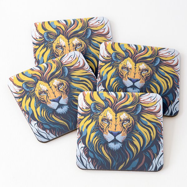 Item preview, Splash multicolored art a lion head. designed and sold by IuriiVlasenko.