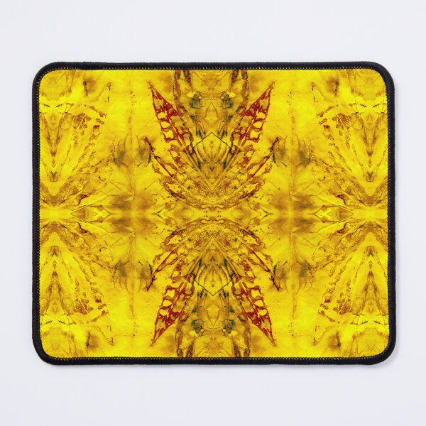 Item preview, Jerusalem Artichoke Eco Print Pattern Yellow Rusty Brown designed and sold by SpiritGifts.
