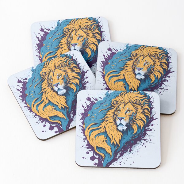 Item preview, Splash multicolored art a lion head. designed and sold by IuriiVlasenko.