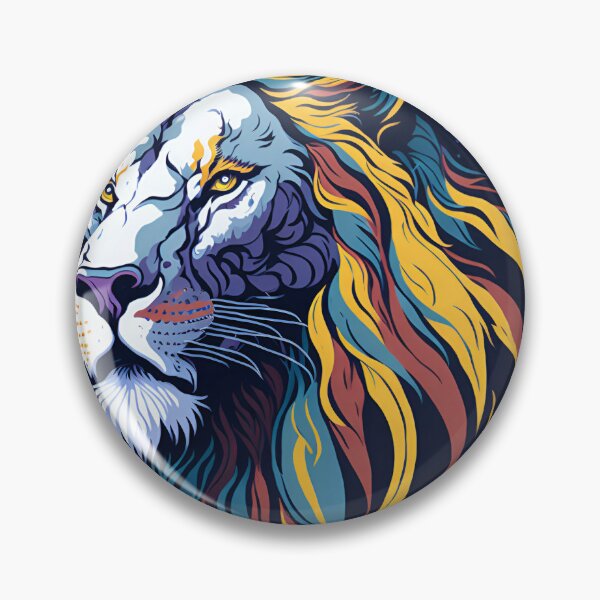 Artikelvorschau, Splash multicolored art a lion head. entworfen und verkauft von IuriiVlasenko.