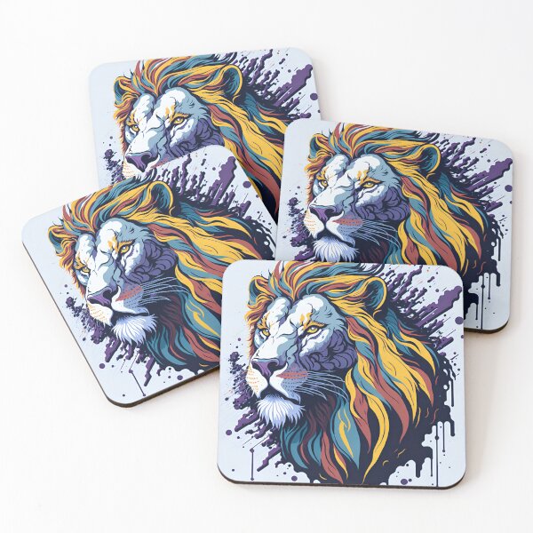 Item preview, Splash multicolored art a lion head. designed and sold by IuriiVlasenko.