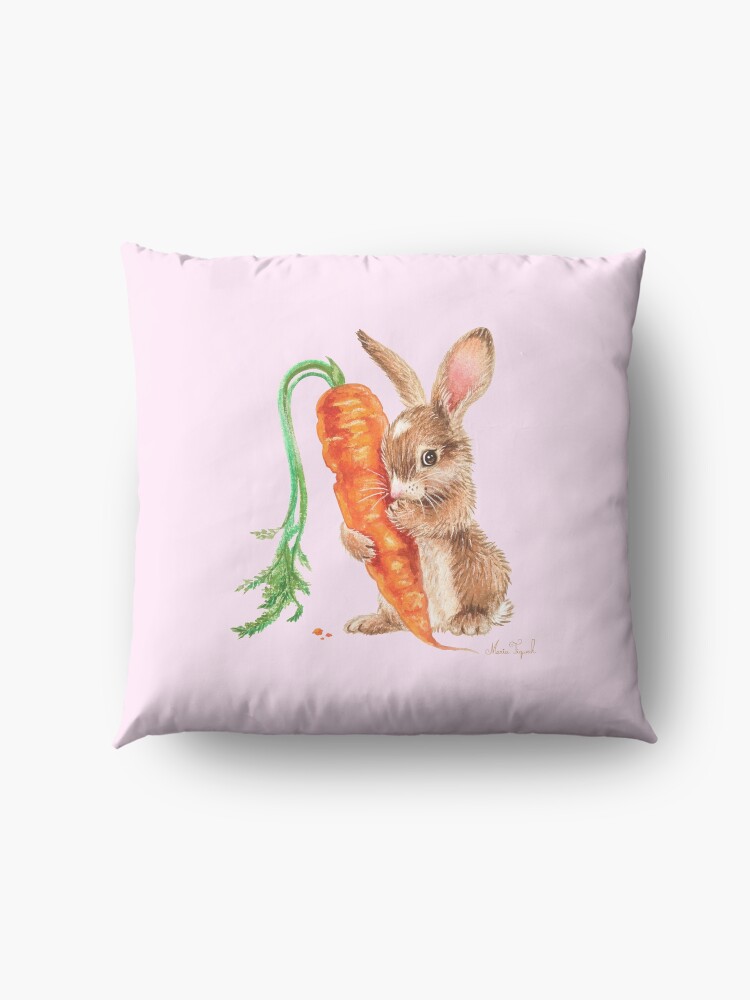 Alternate view of Bunny by Maria Tiqwah Floor Pillow