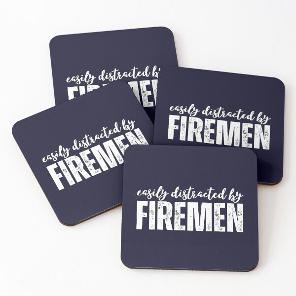 Item preview, Easily Distracted By Firemen Fire Trucks Firefighters Funny designed and sold by SunfullyYours.