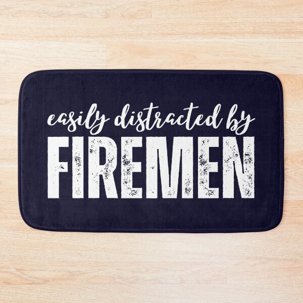 Item preview, Easily Distracted By Firemen Fire Trucks Firefighters Funny designed and sold by SunfullyYours.