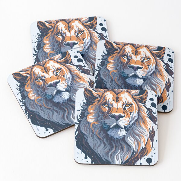 Item preview, Splash multicolored art a lion head. designed and sold by IuriiVlasenko.