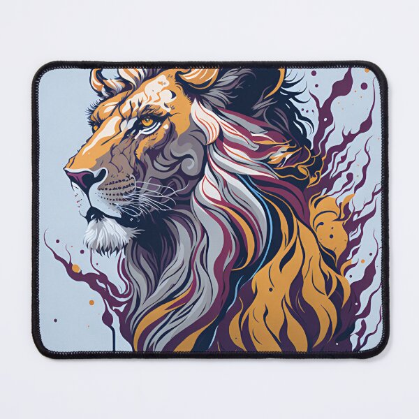 Artikelvorschau, Splash multicolored art a lion head. entworfen und verkauft von IuriiVlasenko.