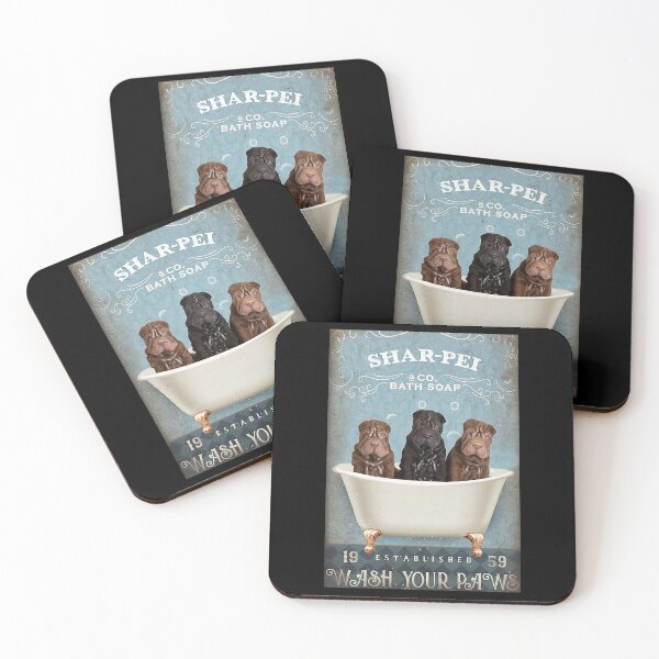 Item preview, Shar pei wash your paws   designed and sold by SameeraDammeyer.