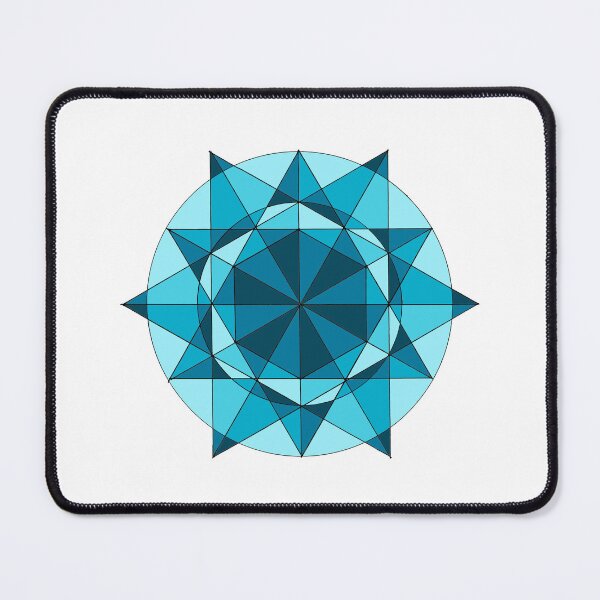 Artikelvorschau, BLAUES HEXAGON "Geometrische Arbeiten" entworfen und verkauft von Istvan Ocztos.