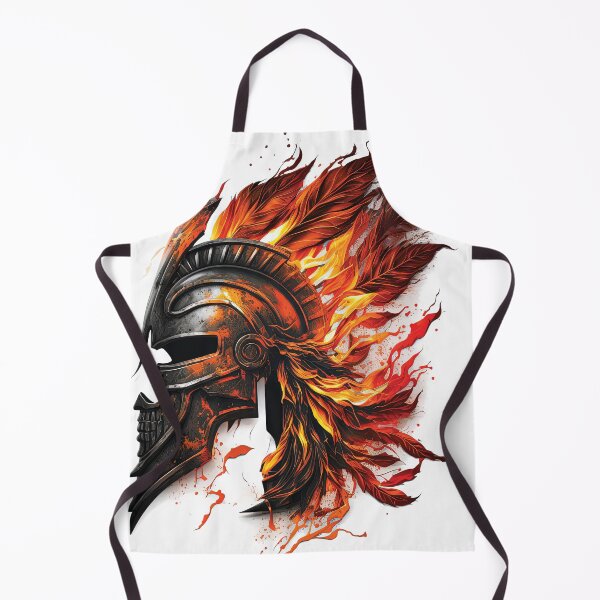 Item preview, Spartan Strong Mask with Hair Flame designed and sold by masphie.
