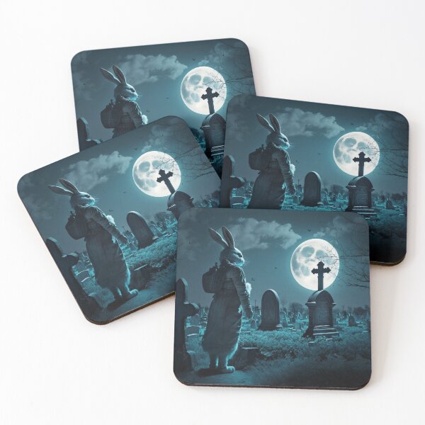 Item preview, Cemetery Easter Bunny designed and sold by NevermoreFalls.