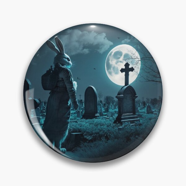 Item preview, Cemetery Easter Bunny designed and sold by NevermoreFalls.