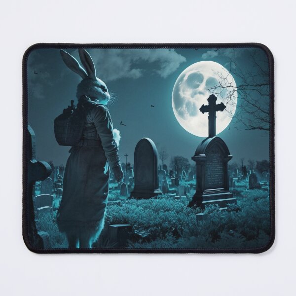 Item preview, Cemetery Easter Bunny designed and sold by NevermoreFalls.