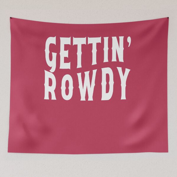 Item preview, Nashville Bachelorette Party Gettin' Rowdy White Gift for Bride designed and sold by mysticblvd.